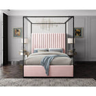 Meridian Furniture Jax Velvet Queen Bed - Bedroom Beds