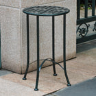 International Caravan Mandalay Iron Round Table - Verdi Green - Outdoor Furniture