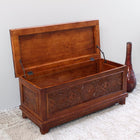 International Caravan Windsor Carved Wood Trunk - Other Tables