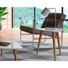 Manhattan Comfort Utopia 19.68 High Triangle End Table With Splayed Wooden Legs - Other Tables