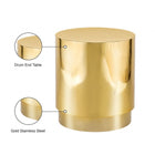 Meridian Furniture Jazzy End Table - Gold - End Table