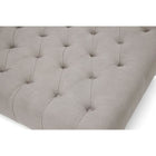 Baxton Studio Keswick Beige Linen Modern Tufted Ottoman - Living Room Furniture