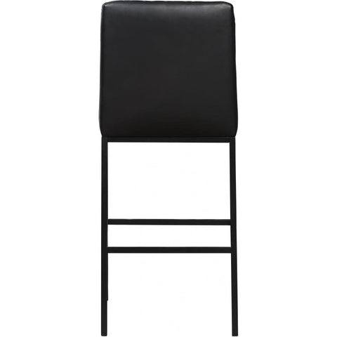 Meridian Furniture Bryce Faux Leather Bar Stool - Black - Stools