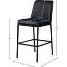 Meridian Furniture Bryce Faux Leather Bar Stool - Stools