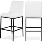 Meridian Furniture Bryce Faux Leather Bar Stool - White - Stools