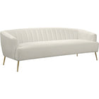 Meridian Furniture Tori Velvet Sofa - Cream - Sofas