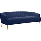 Meridian Furniture Tori Velvet Sofa - Navy - Sofas