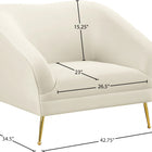 Meridian Furniture Hermosa Velvet Chair - Chairs