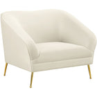 Meridian Furniture Hermosa Velvet Chair - Cream - Chairs