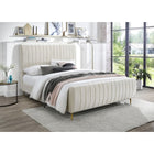 Meridian Furniture Zara Velvet King Bed - Bedroom Beds