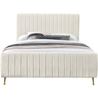 Meridian Furniture Zara Velvet Full Bed - Bedroom Beds