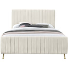 Meridian Furniture Zara Velvet King Bed - Bedroom Beds