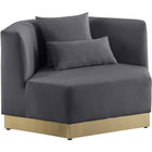 Meridian Furniture Marquis Velvet Chair - Grey - Chairs