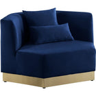 Meridian Furniture Marquis Velvet Chair - Blue - Chairs