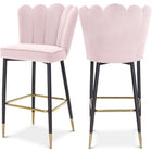 Meridian Furniture Lily Bar Stool - Pink - Stools