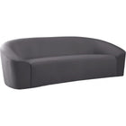 Meridian Furniture Riley Velvet Sofa - Grey - Sofas