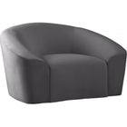 Meridian Furniture Riley Velvet Chair - Grey - Chairs