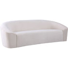 Meridian Furniture Riley Velvet Sofa - Cream - Sofas