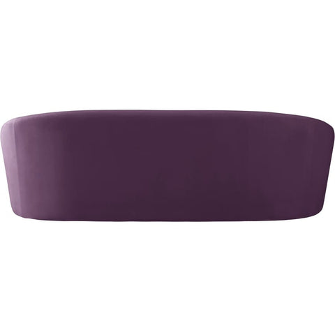 Meridian Furniture Riley Velvet Sofa - Purple - Sofas