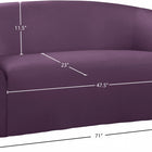 Meridian Furniture Riley Velvet Loveseat - Loveseats