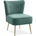 Meridian Furniture Tess Velvet Accent Chair - Mint - Chairs