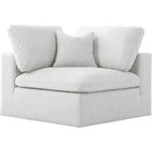 Meridian Furniture Serene Linen Deluxe Cloud Modular Down Filled Overstuffed Chair - Cream - Chairs