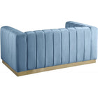 Meridian Furniture Marlon Velvet Loveseat - Loveseats