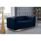 Meridian Furniture Marlon Velvet Loveseat - Loveseats