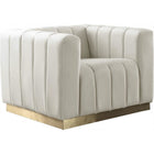 Meridian Furniture Marlon Velvet Chair - Cream - Chairs