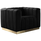 Meridian Furniture Marlon Velvet Chair - Black - Chairs