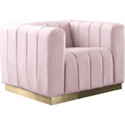 Meridian Furniture Marlon Velvet Chair - Pink - Chairs
