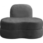 Meridian Furniture Mitzy Velvet Chair - Grey - Chairs