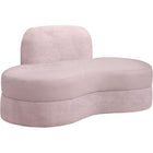 Meridian Furniture Mitzy Velvet Loveseat - Pink - Loveseats