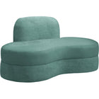 Meridian Furniture Mitzy Velvet Loveseat - Green - Loveseats