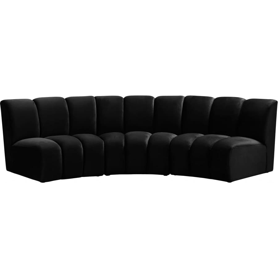 Meridian Furniture Infinity Modular Sofa - Black - Sofas