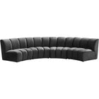 Meridian Furniture Infinity Modular 4pc. Sectional - Grey - Sofas