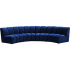 Meridian Furniture Infinity Modular 4pc. Sectional - Navy - Sofas