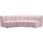 Meridian Furniture Infinity Modular Sofa - Pink - Sofas