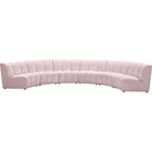 Meridian Furniture Infinity Modular 6pc. Sectional - Pink - Sofas