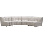 Meridian Furniture Infinity Modular 4pc. Sectional - Cream - Sofas