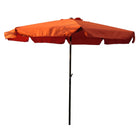 International Caravan Outdoor 8 Foot Aluminum Umbrella - Terra Cotta - Outdoor Furniture