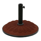 International Caravan Resin Sunflower Umbrella Stand - Terra Cotta - Outdoor Furniture