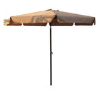 International Caravan Outdoor 8 Foot Aluminum Umbrella - Khaki - Outdoor Furniture