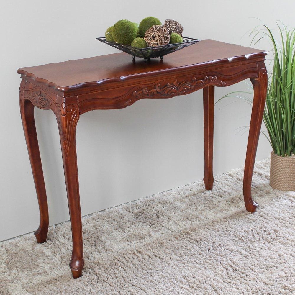 International Caravan Carved Wood Console Table - Other Tables