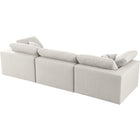 Meridian Furniture Serene Linen Deluxe Cloud Modular Down Filled Overstuffed 119 Sofa - Sofas