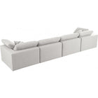 Meridian Furniture Serene Linen Deluxe Cloud Modular Down Filled Overstuffed 158 Sofa - Sofas