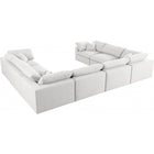 Meridian Furniture Serene Linen Deluxe Cloud Modular Down Filled Overstuffed Sectional 8A - Living Room Furniture