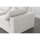 Meridian Furniture Serene Linen Deluxe Cloud Modular Down Filled Overstuffed Sectional 8A - Living Room Furniture