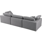 Meridian Furniture Serene Linen Deluxe Cloud Modular Down Filled Overstuffed 119 Sofa - Sofas