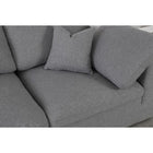 Meridian Furniture Serene Linen Deluxe Cloud Modular Down Filled Overstuffed 158 Sofa - Sofas